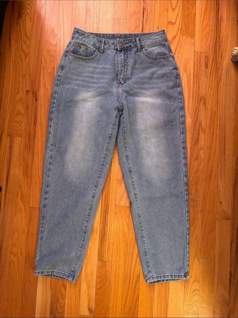 Shein Light Wash High-Rise Straight Leg Jeans - Sz 30
